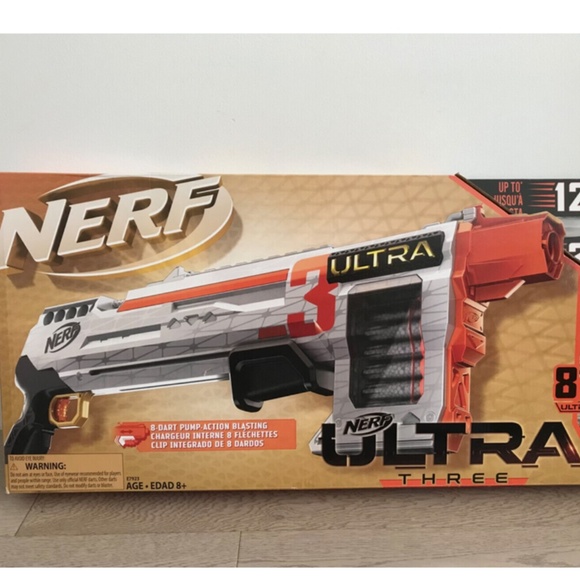 NERF Ultra Three Blaster, Pump-Action, 8-Dart Internal Clip - Picture 5 of 5